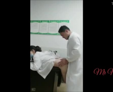 Young Asian Dorm Girl Nurse Sucking On A Doctor