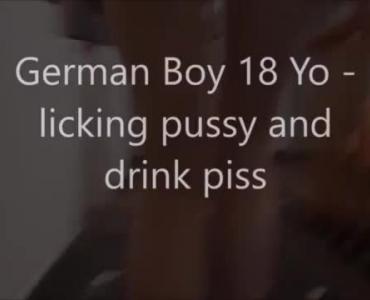 German Milf Was Done With Sucking Her Son's Dick, But She Wanted To Drink His Piss
